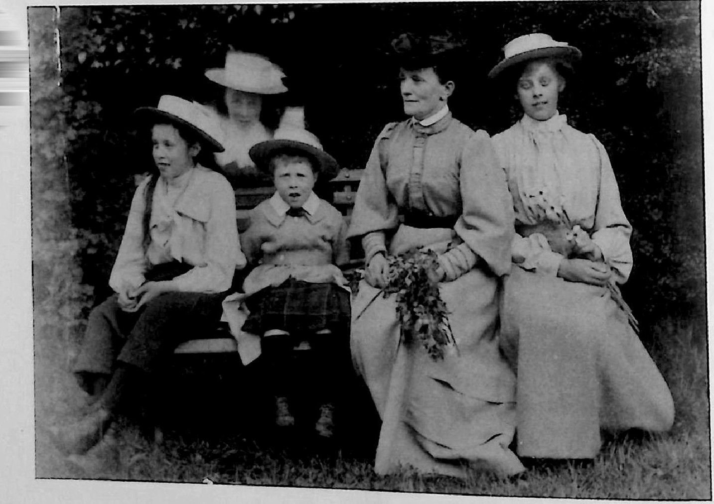 The children with their nanny